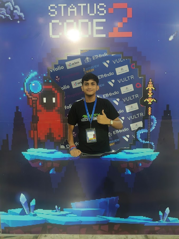 Rajarshi Bhowmik at a hackathon event